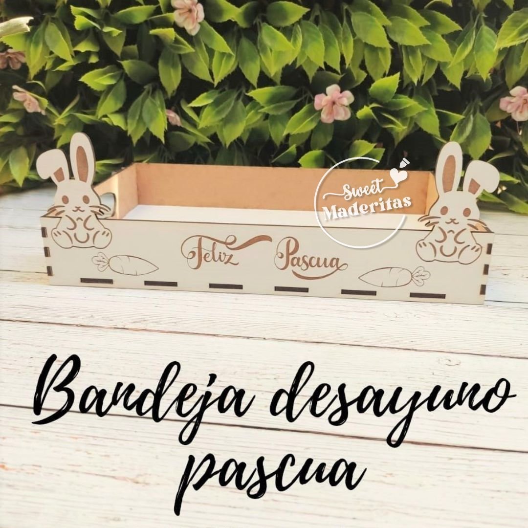 Bandejas MDF desayuno Pascua