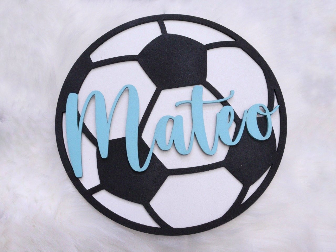 Cartel  habitacion Pelota + Nombre
