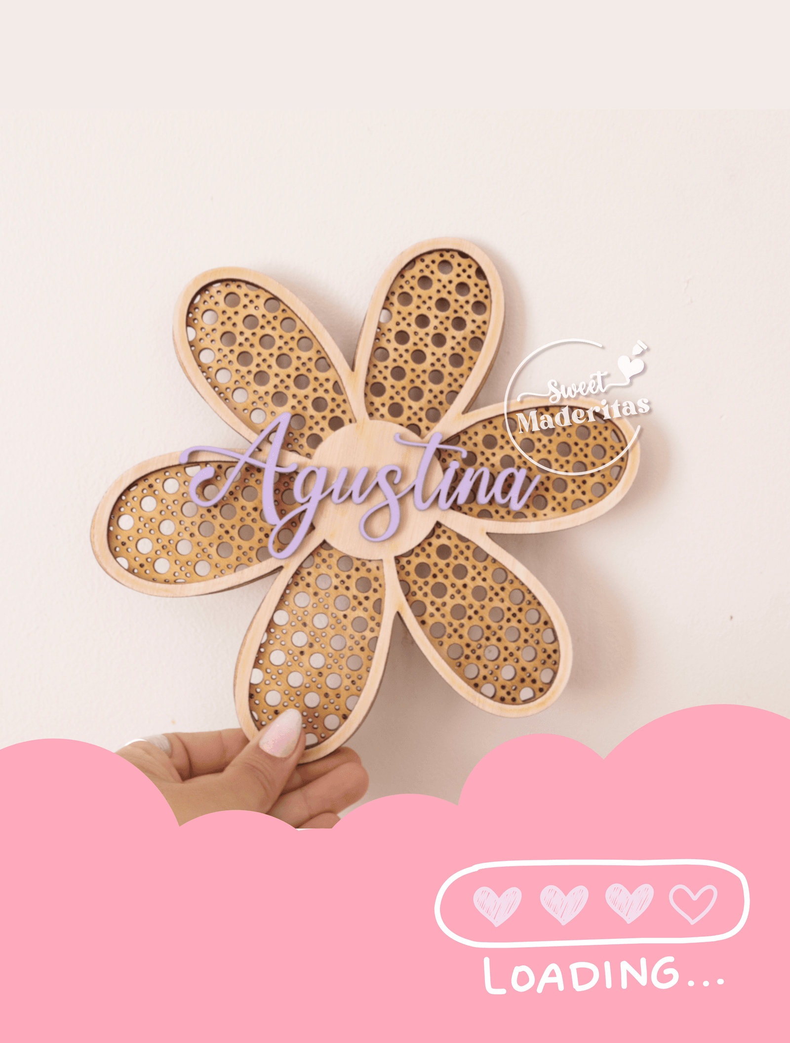 Flor Ratan Decoración Niña