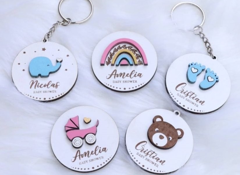 Souvenir llaveros baby shower surtido