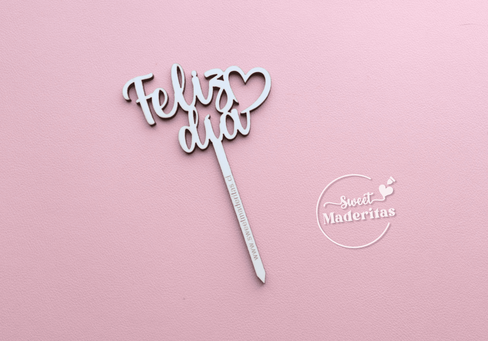 Mini Toppers MDF Corazón - imagen 4