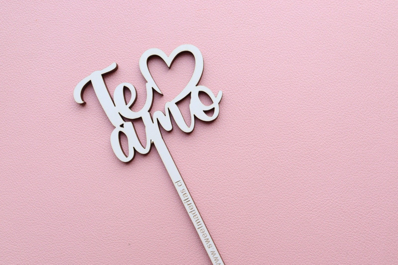 Mini Toppers MDF Corazón - imagen 5