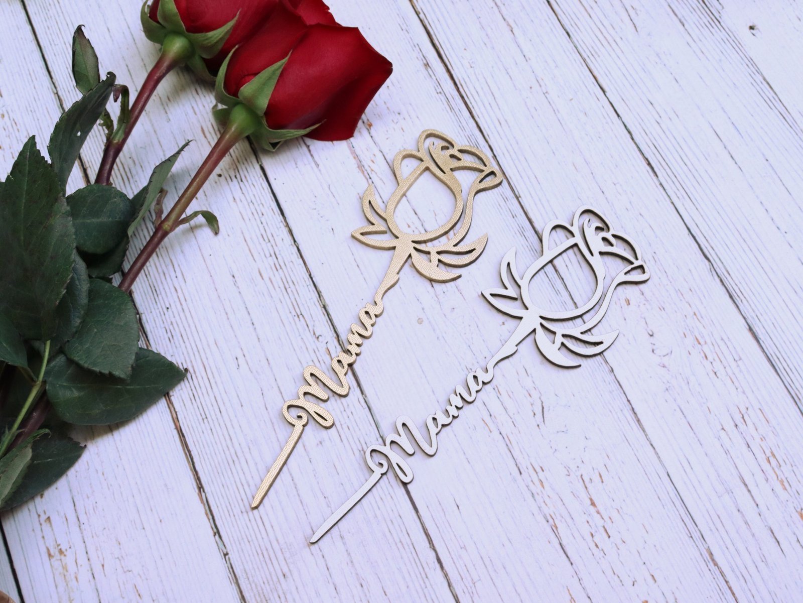 Rosas de madera