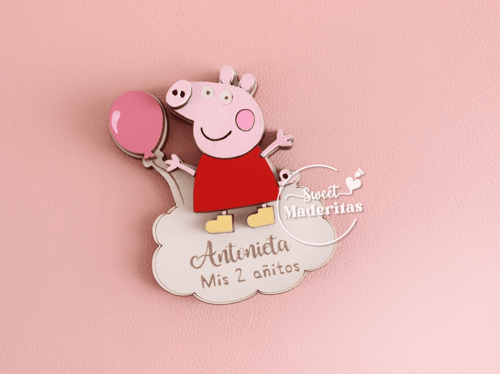 Souvenir Peppa Pig Cumpleaños - imagen 2