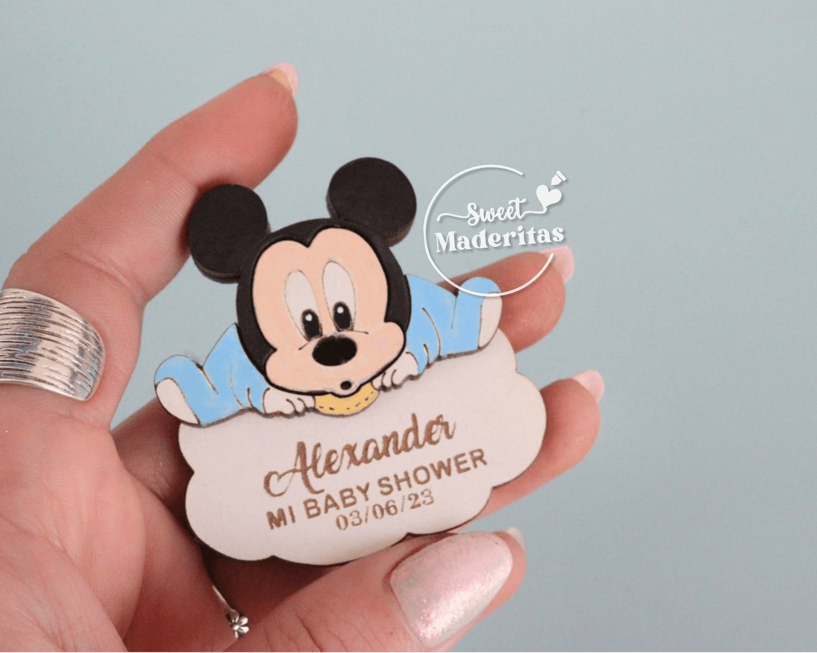 Souvenir Baby Shower Mickey bebe - imagen 2