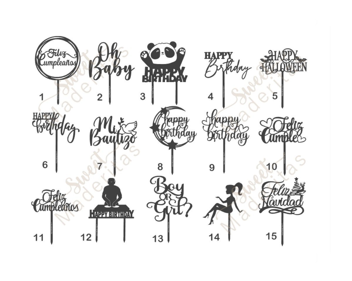 Toppers Genericos MDF