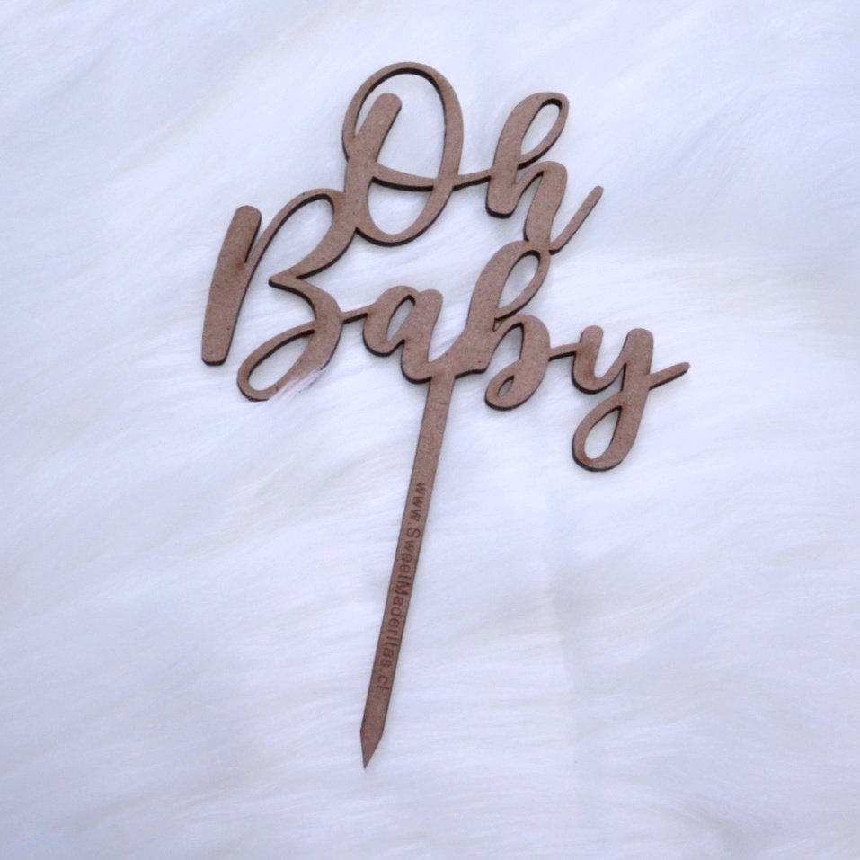 Topper mdf Oh baby