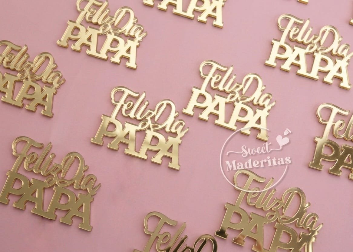 Mini toppers Feliz dia Papa