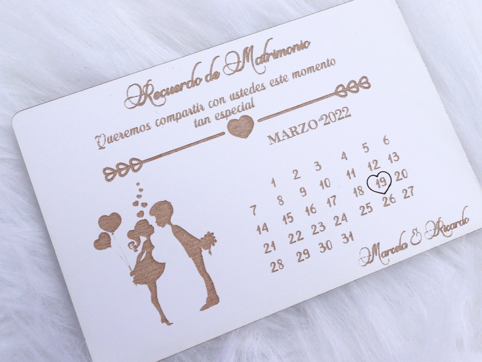 Invitacion Recuerdo Matrimonio - imagen 5