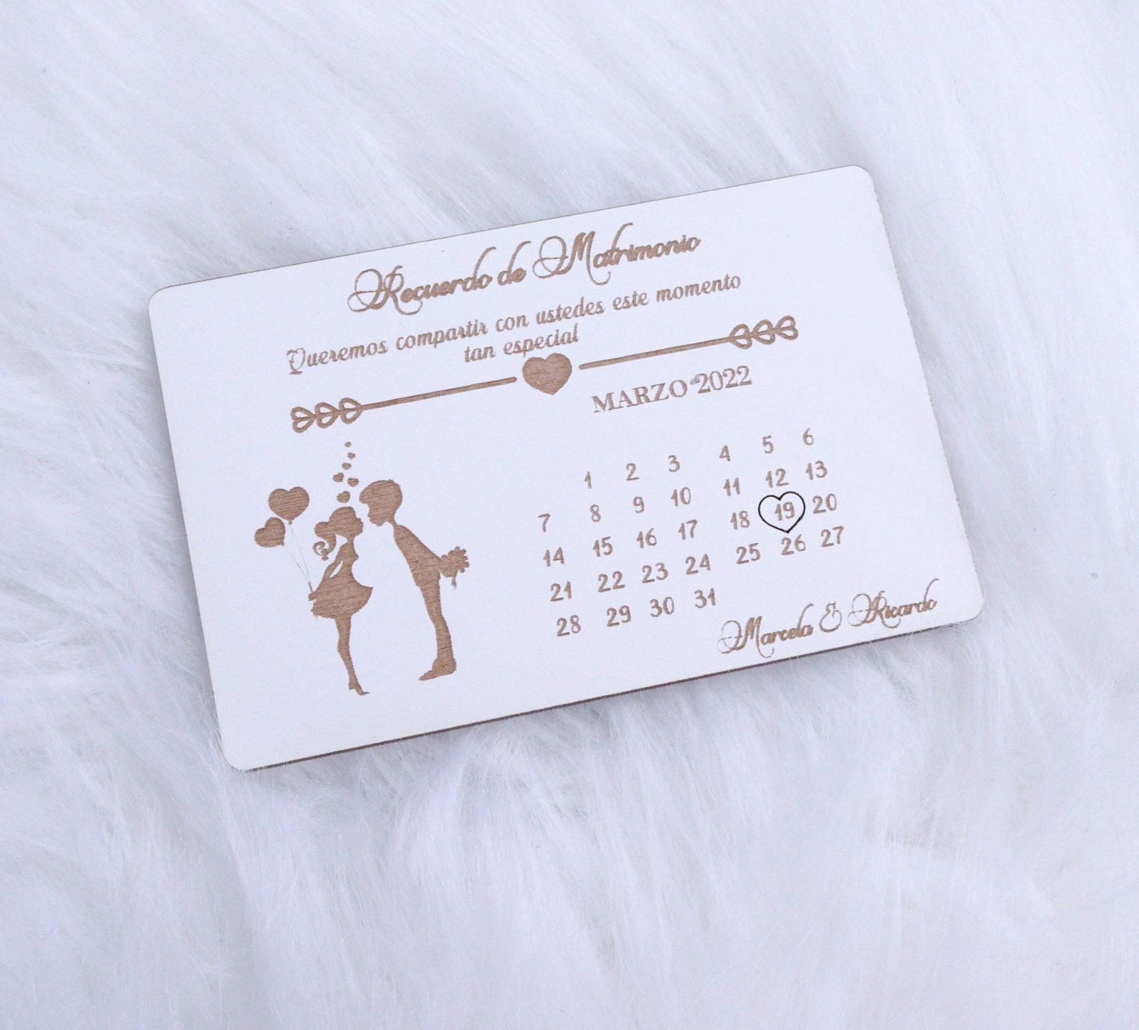 Invitacion Recuerdo Matrimonio - imagen 6