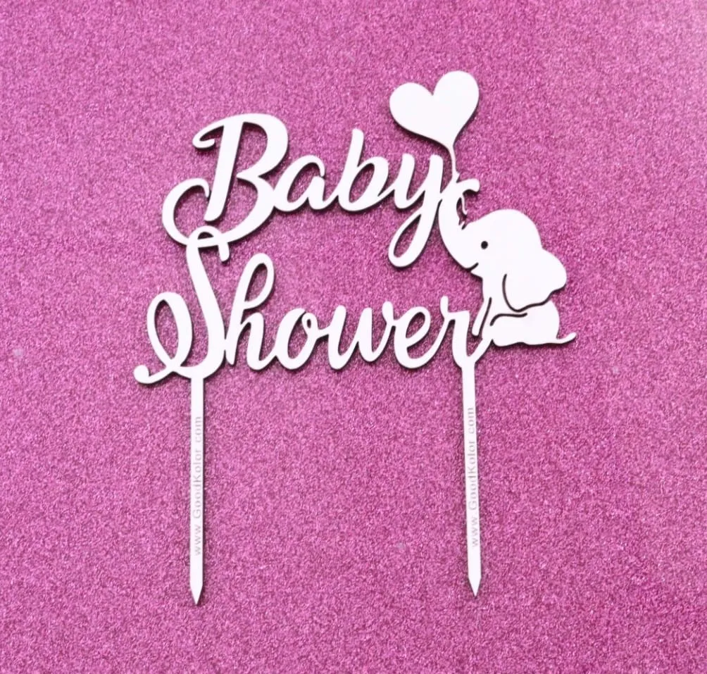 Topper Baby Shower Elefantito - imagen 2