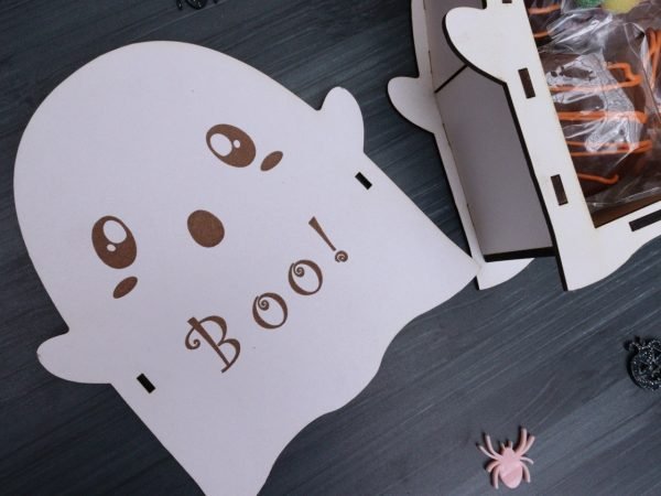 Cajita fantasma halloween mdf