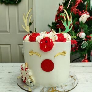 Topper Reno Navidad Acrílico
