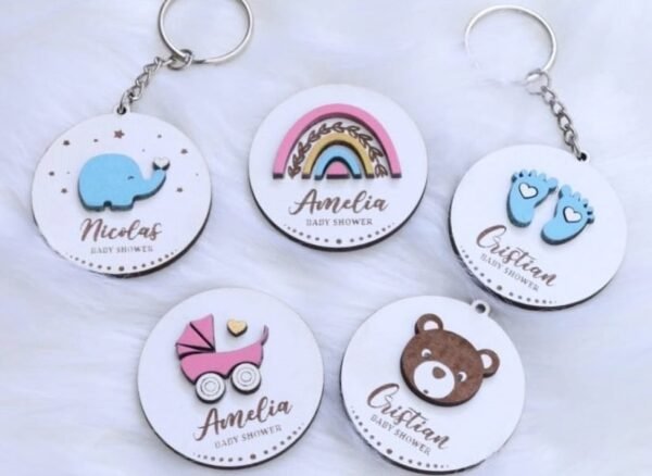 Souvenir llaveros baby shower surtido
