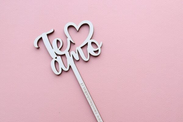 Mini Toppers MDF Corazón - Imagen 5