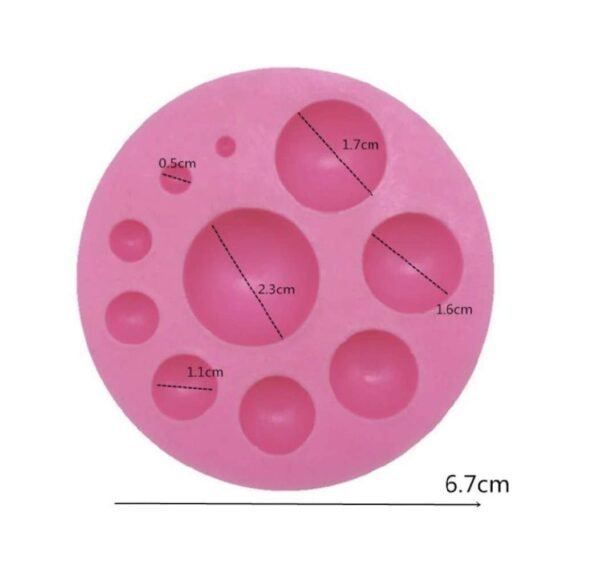 Molde de Silicona Semi esferas - Imagen 2