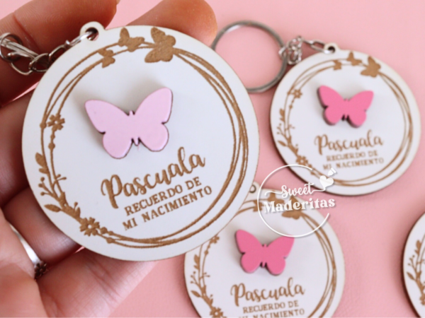 Souvenir Babyshower bautizo mariposa