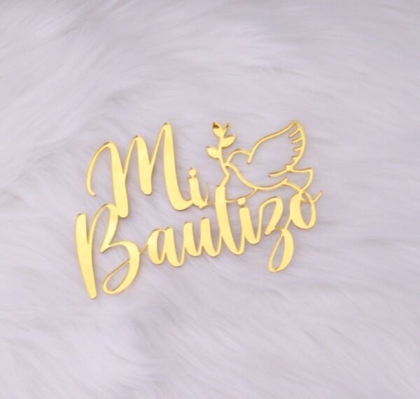 Topper Acrilico Mi bautizo