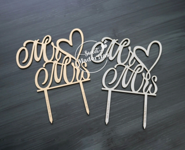 Topper Mr & Mrs mdf