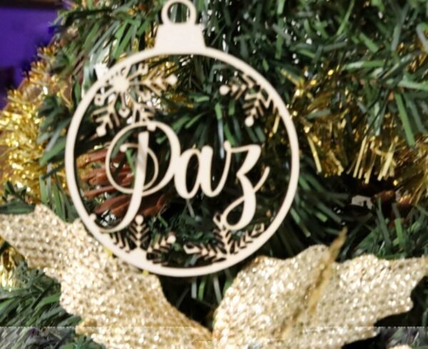Set 12 Esferas Navidad Personalizadas MDF - Imagen 4