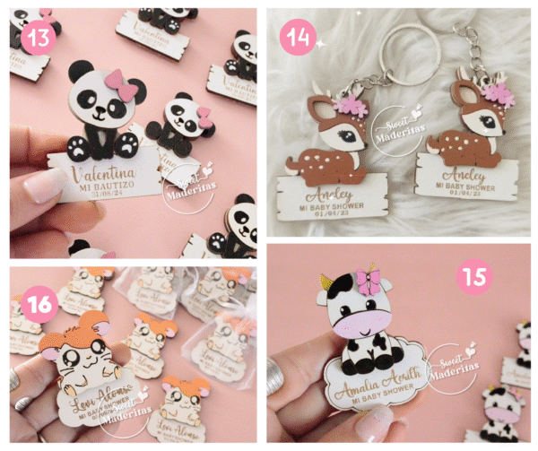 Recuerdos Baby Shower Animalitos Surtidos Souvenir - Imagen 2