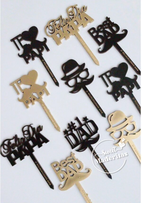 Mini  Topper mdf Dia del Padre - Imagen 2