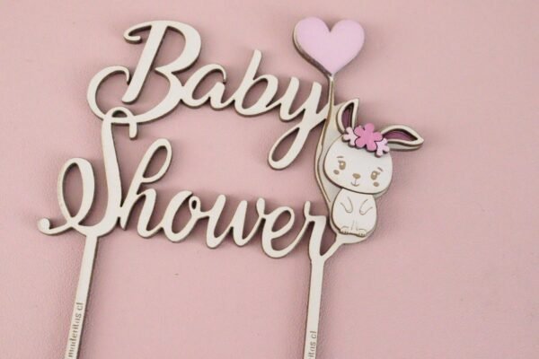 Topper Baby Shower + animalito - Imagen 3