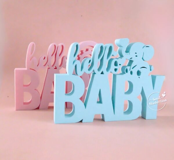 Deco Decorativa Hello Baby Arcoíris - Imagen 2