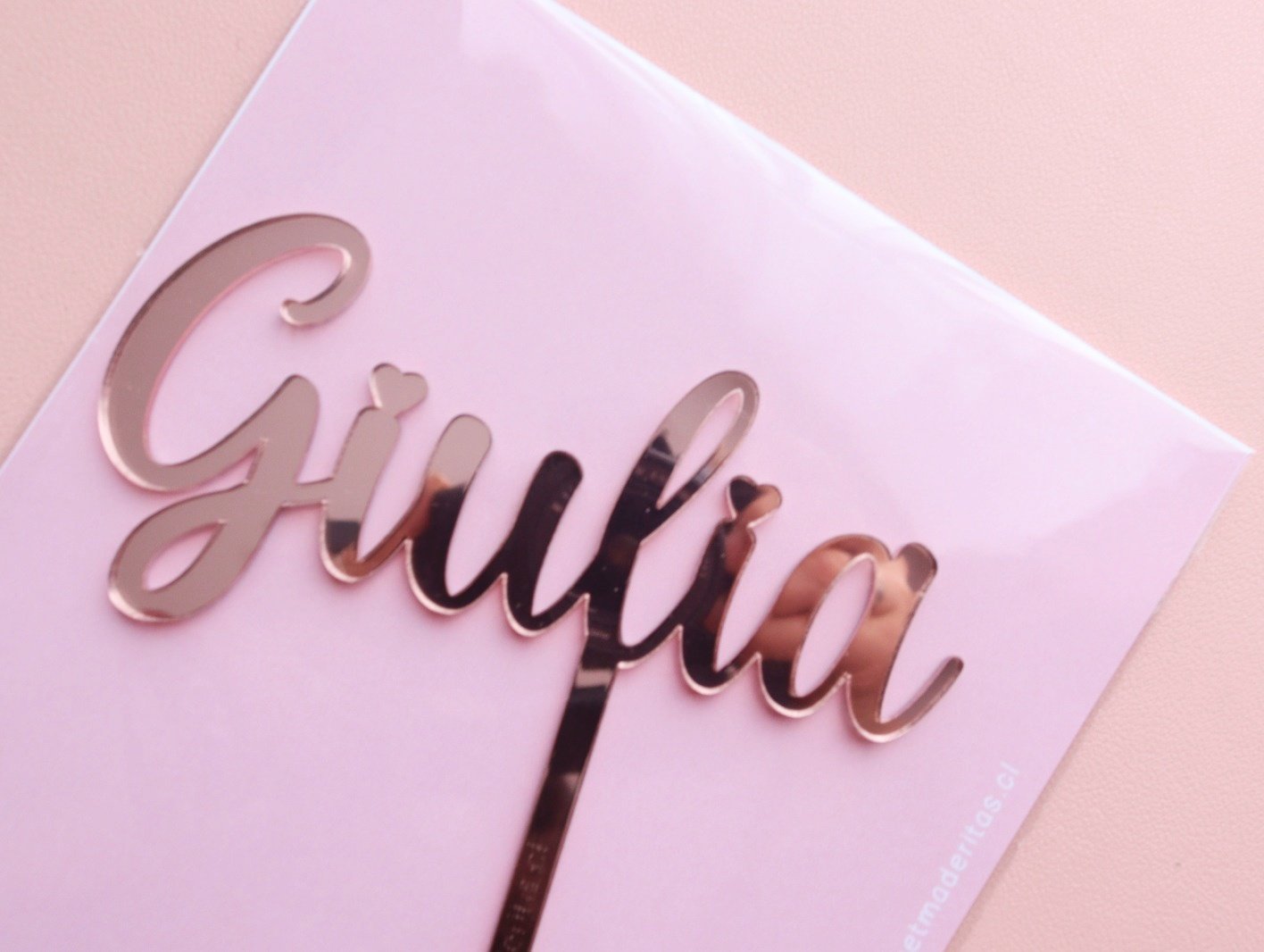 Topper Acrílico Personalizado Diseño simple - Imagen 3