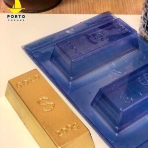 Molde Chocolate Barra de Oro 3 Partes