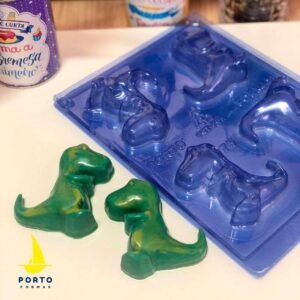 Molde Chocolate Bebé Dinosaurio 3 Partes