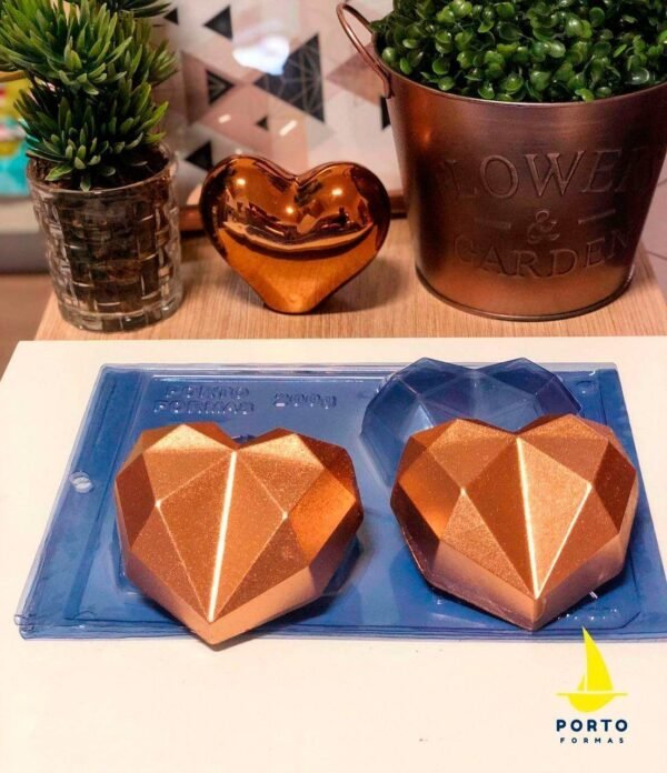 Molde Chocolate Corazón Diamante 200gr