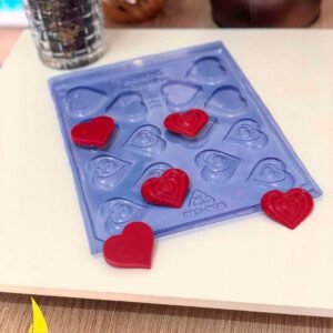 Molde Chocolate Corazón Aplique