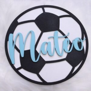 Cartel  habitacion Pelota + Nombre