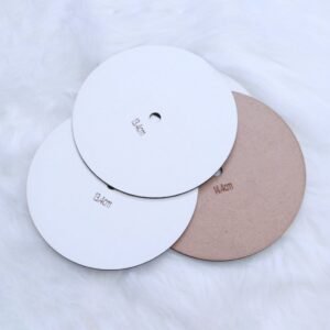 Discos MDF con orificio para tortas de altura