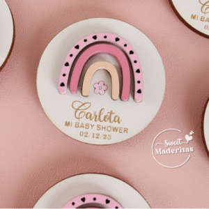 Souvenir recuerditos Arcoiris rosa beige