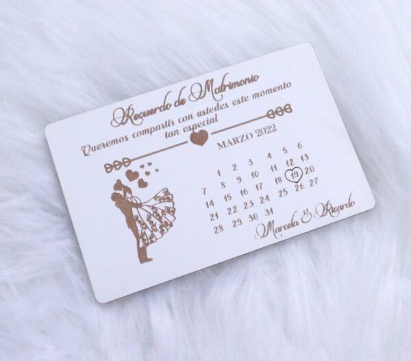 Invitacion Recuerdo Matrimonio - Imagen 3