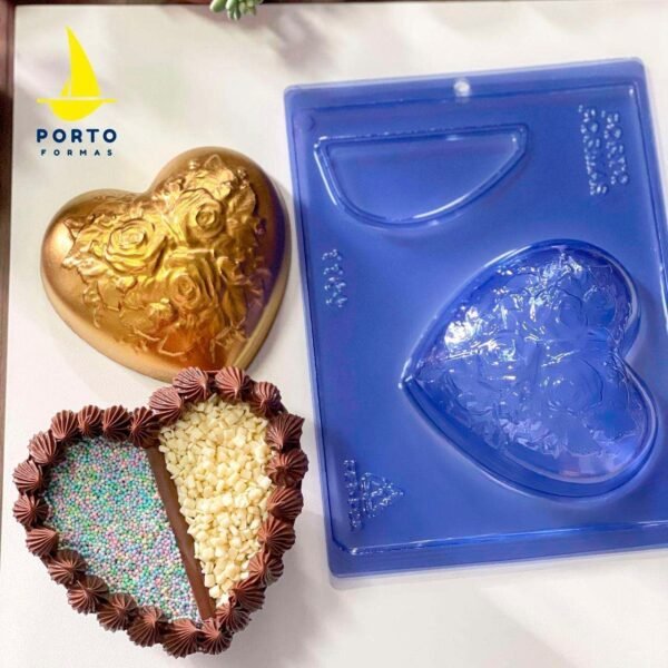 Molde Corazón 2 Rellenos 3 Partes