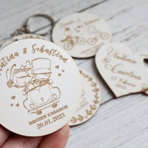 Souvenir Recuerdito Llavero  Matrimonio Recien casados