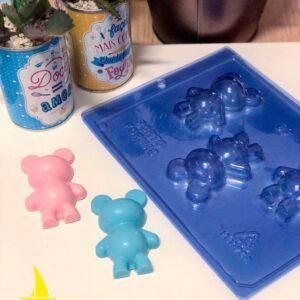 Molde Chocolate Oso Bebe 3 Partes