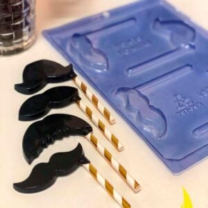 Molde Piruleta Bigote Simple