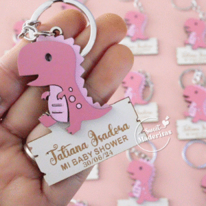 Souvenir Tiranosaurio Rex Rosa