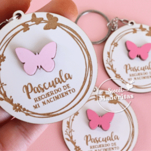 Souvenir Babyshower bautizo mariposa