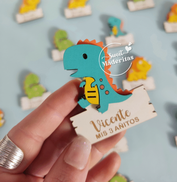 Souvenir Dinosaurios Baby Shower Cumpleaños - Imagen 2