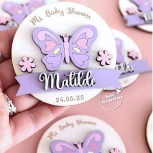 Souvenir Mariposa tonos Morados