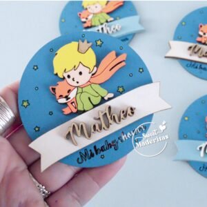 Souvenir Principito nombre en relieve