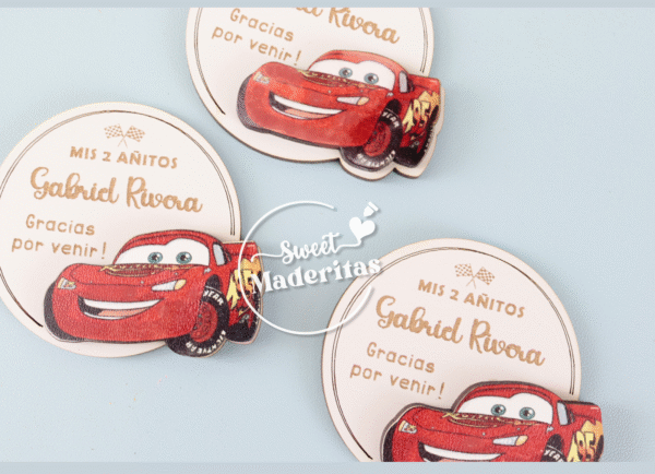 Souvenirs Cars redondo - Imagen 2