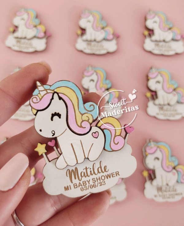 Souvenir Baby Shower Cumpleaños Unicornio