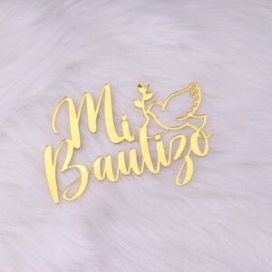 Topper Acrilico Mi bautizo
