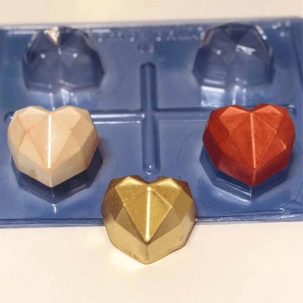 Molde Chocolate Corazónes Diamante Portofomas - Imagen 3